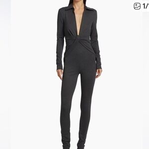 NWT Ronny Kobo Beco Jumpsuit Catsuit Grey Size Small
